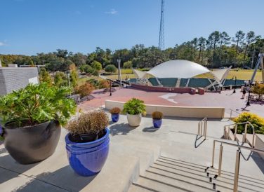 Park amphitheater at Cascades Park and Trail in Tallahassee, FL